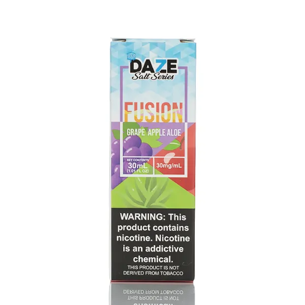 7 Daze Fusion TFN Salt - Grape Apple Aloe ICED - 30ml - Image 3