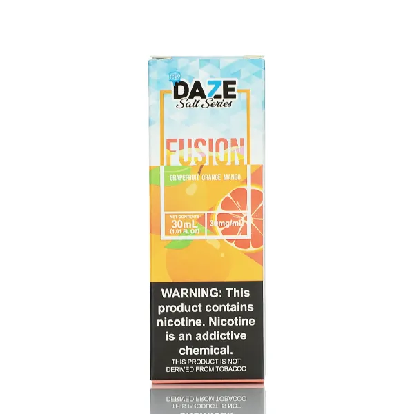 7 Daze Fusion TFN Salts -Grapefruit Orange Mango ICED - 30ml - Image 3