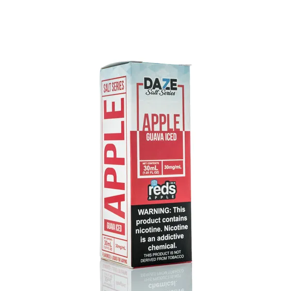 7 Daze TFN Salt Series - Reds Apple eJuice - Guava Iced - 30ml (DISCONTINUED) - Image 2