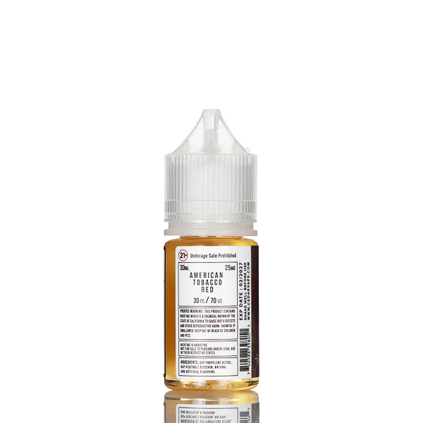 Cedar Vape Salt Nic - American Tobacco Red - 30mL - Image 2