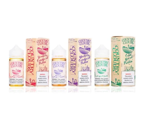 Country Clouds E-Liquid - Corn Bread Puddin'- 100mL - Image 5
