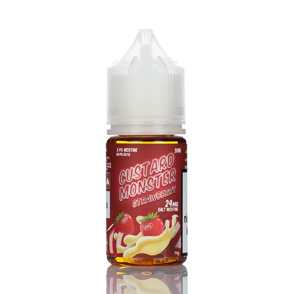 Custard Monster Salts - Strawberry Custard - 30ml - Image 2