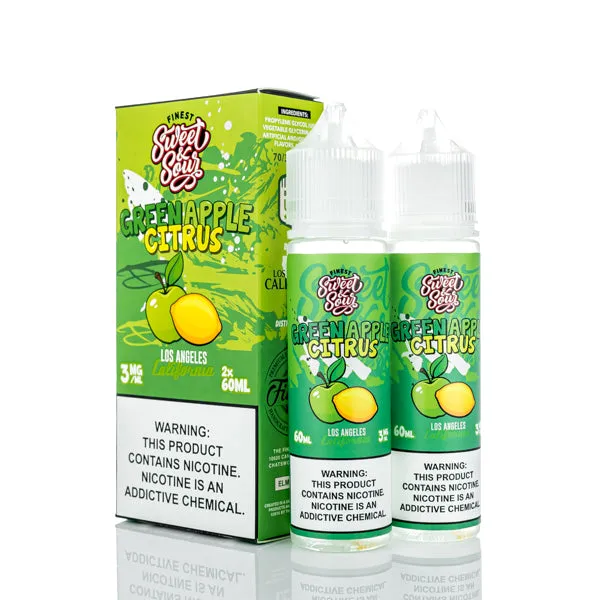 The Finest E-Liquid - Sweet & Sour - Green Apple Citrus - 120ml (DISCONTINUED)