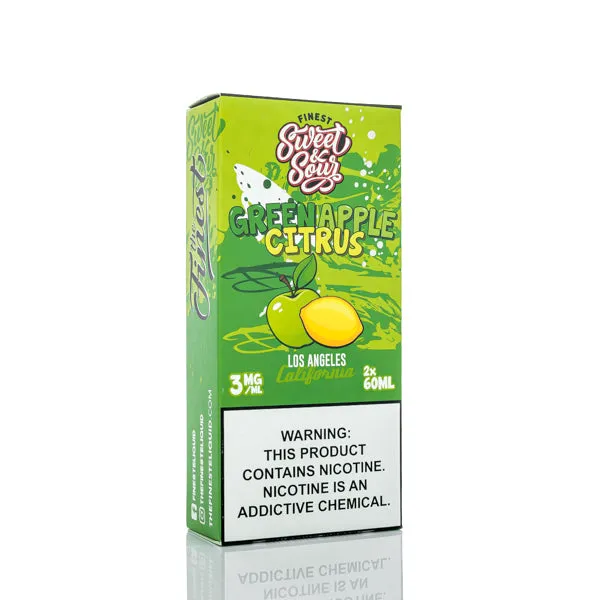 The Finest E-Liquid - Sweet & Sour - Green Apple Citrus - 120ml (DISCONTINUED) - Image 3