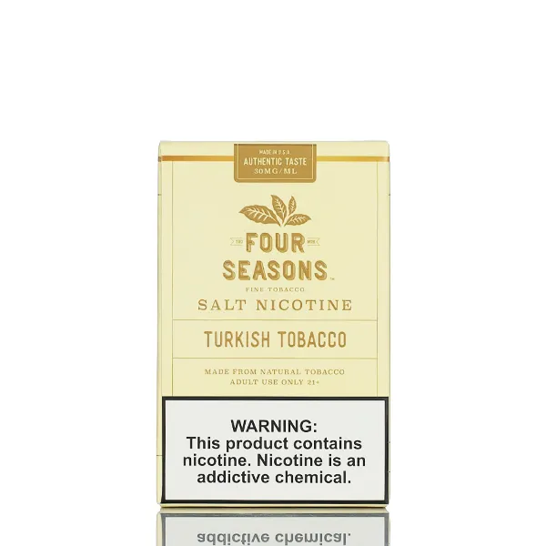Four Seasons Salt Nicotine - Turkish Tobacco - 30ml - Image 3