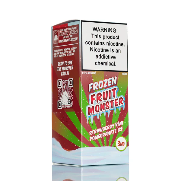 Frozen Fruit Monster - Strawberry Kiwi Pomegranate Ice - 100mL - Image 3