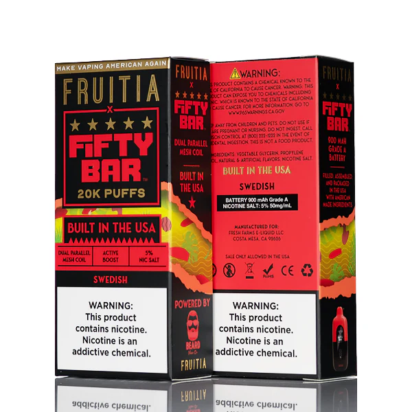 FRUITIA X Fifty Bar 20K 20000 Puffs Disposable - 16mL - Image 10