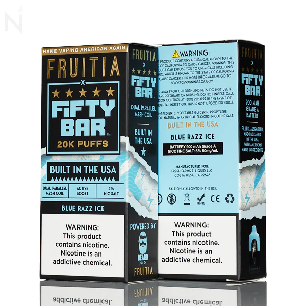 FRUITIA X Fifty Bar 20K 20000 Puffs Disposable - 16mL - Image 17