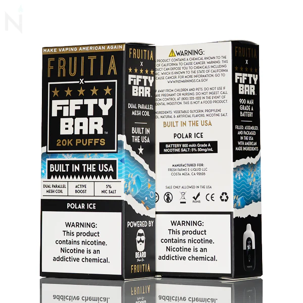 FRUITIA X Fifty Bar 20K 20000 Puffs Disposable - 16mL - Image 19