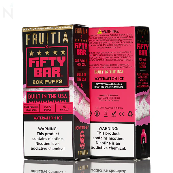 FRUITIA X Fifty Bar 20K 20000 Puffs Disposable - 16mL - Image 20