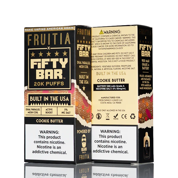FRUITIA X Fifty Bar 20K 20000 Puffs Disposable - 16mL - Image 4