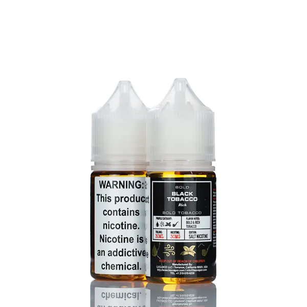 BSX Vapor Salt Nic  - Black Tobacco - 30ml