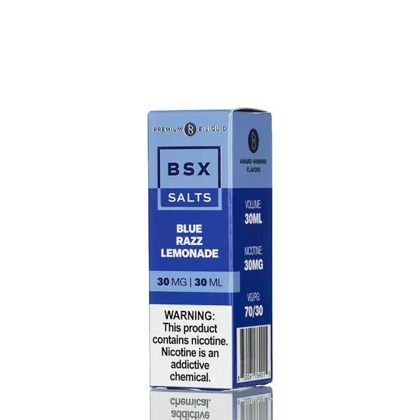 BSX Vapor Salt Nic  - Blue Razz Lemonade - 30ml - Image 3