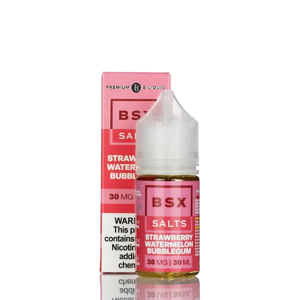 BSX Vapor Salt Nic  - Strawberry Watermelon Bubblegum - 30ml - Image 2