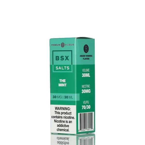 BSX Vapor Salt Nic  - The Mint - 30ml - Image 3