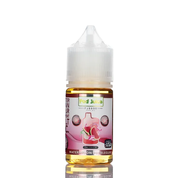 Pod Juice Salt PJ5000 - Watermelon Bubblegum - 30ml - Image 2