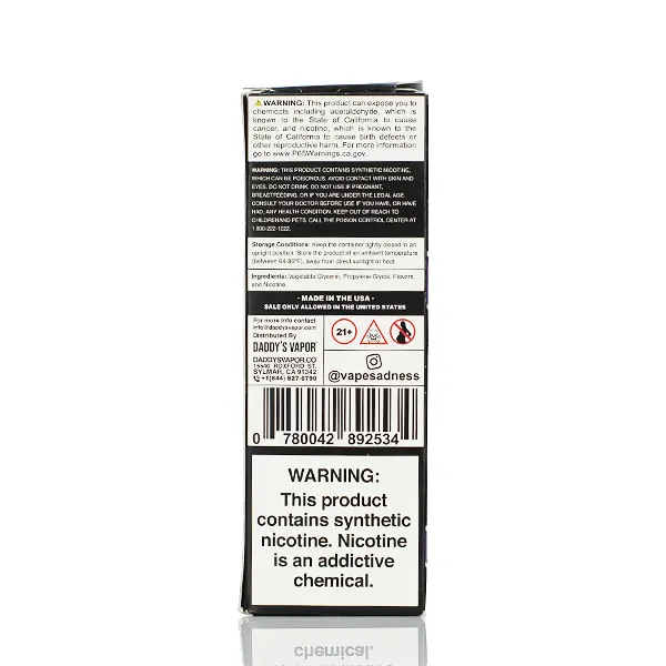 Sadboy TFN E-liquid - Keylime Cookie - 100ml - Image 4