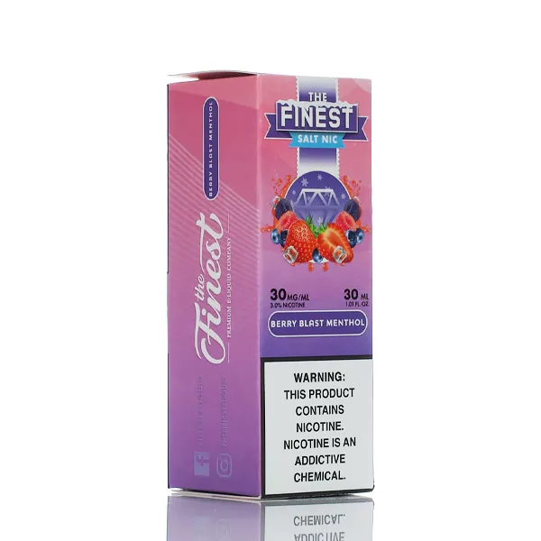 The Finest E-Liquid - Salt Nic Series - Berry Blast Menthol - 30ml (DISCONTINUED) - Image 3