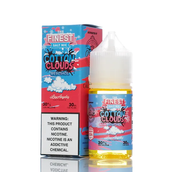 The Finest E-Liquid - Salt Nic Series - Cotton Clouds Menthol - 30ml (DISCONTINUED)