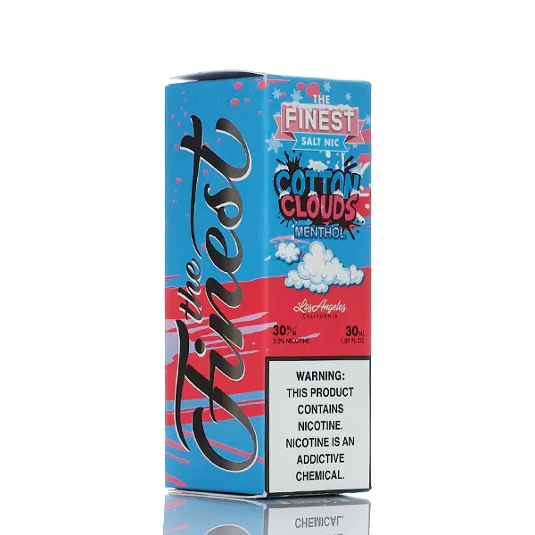 The Finest E-Liquid - Salt Nic Series - Cotton Clouds Menthol - 30ml (DISCONTINUED) - Image 3