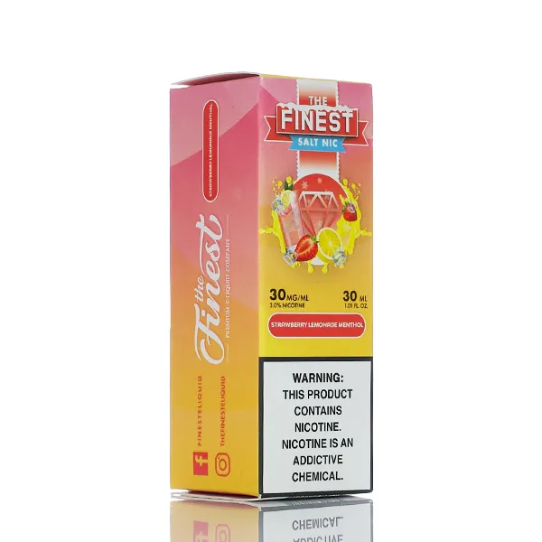 The Finest E-Liquid - Salt Nic Series - Strawberry Lemonade Menthol - 30ml (DISCONTINUED) - Image 3